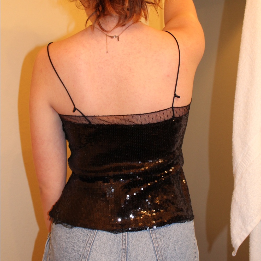 Black sequence tank top - Picture 2 of 2